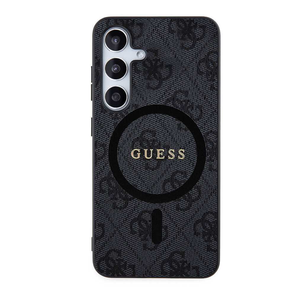 Guess Galaxy S24 Plus Orjinal Lisanslı M-safe Şarj Özellikli PU Halkalı 4G Desenli Yazı Logolu Kılıf Guess Galaxy S24 Plus Orjinal Lisanslı M-safe Şarj Özellikli PU Halkalı 4G Desenli Yazı Logolu Kılıf